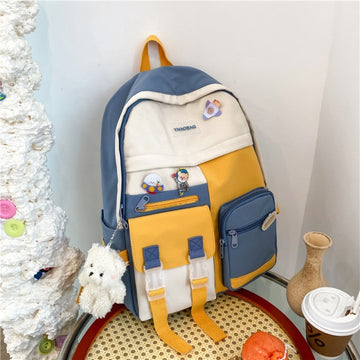 Diehe Fashion Preppy Style Women Backpack School Bag Backpacks for Teenage Gilrs Large Capacity Travel Backpack Back To School